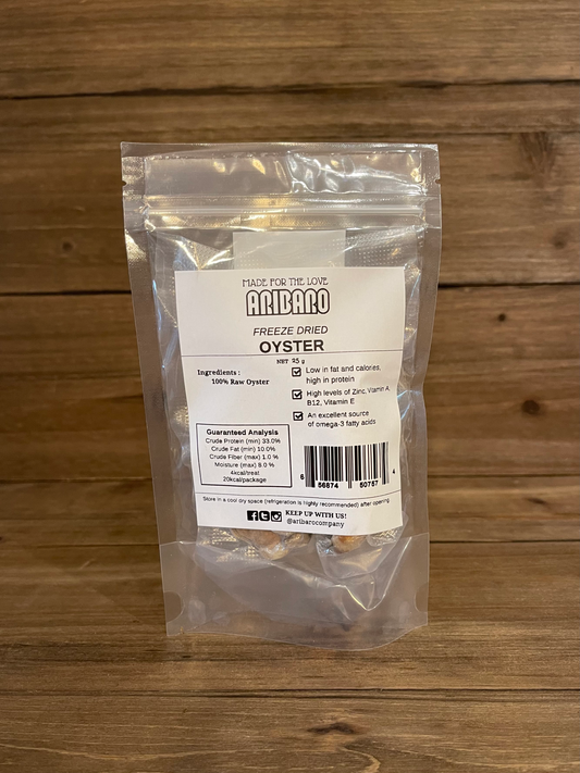 Aribaro Company Freeze-Dried Raw Wild Catch Oysters