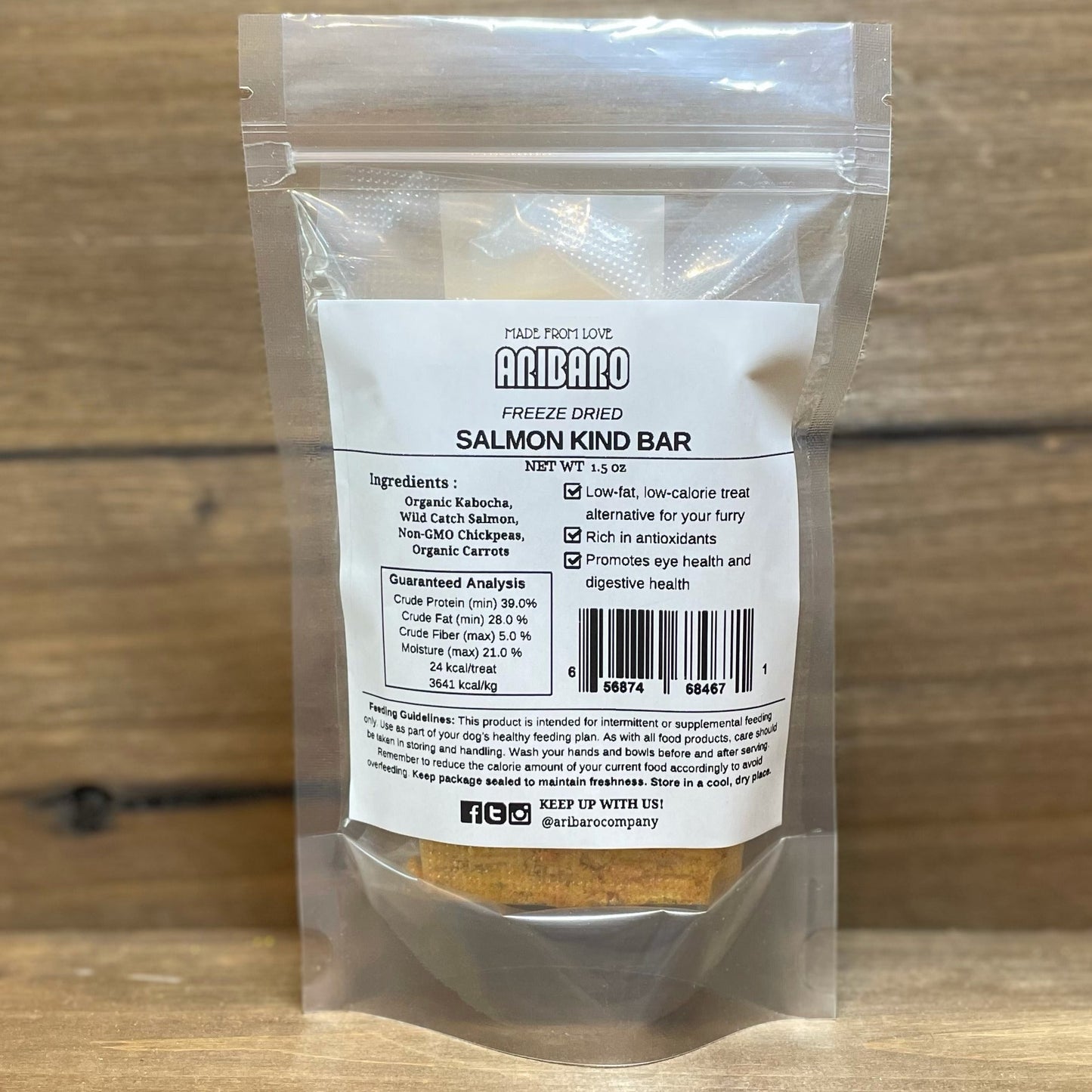 Aribaro Company: Freeze Dried Organic Pumpkin Kind Bar