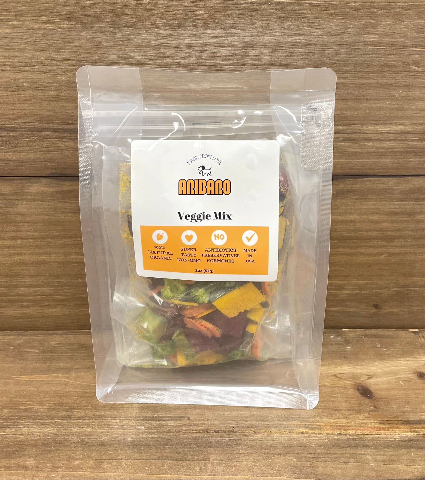 Aribaro Company Organic Freeze-Dried Veggie Mix