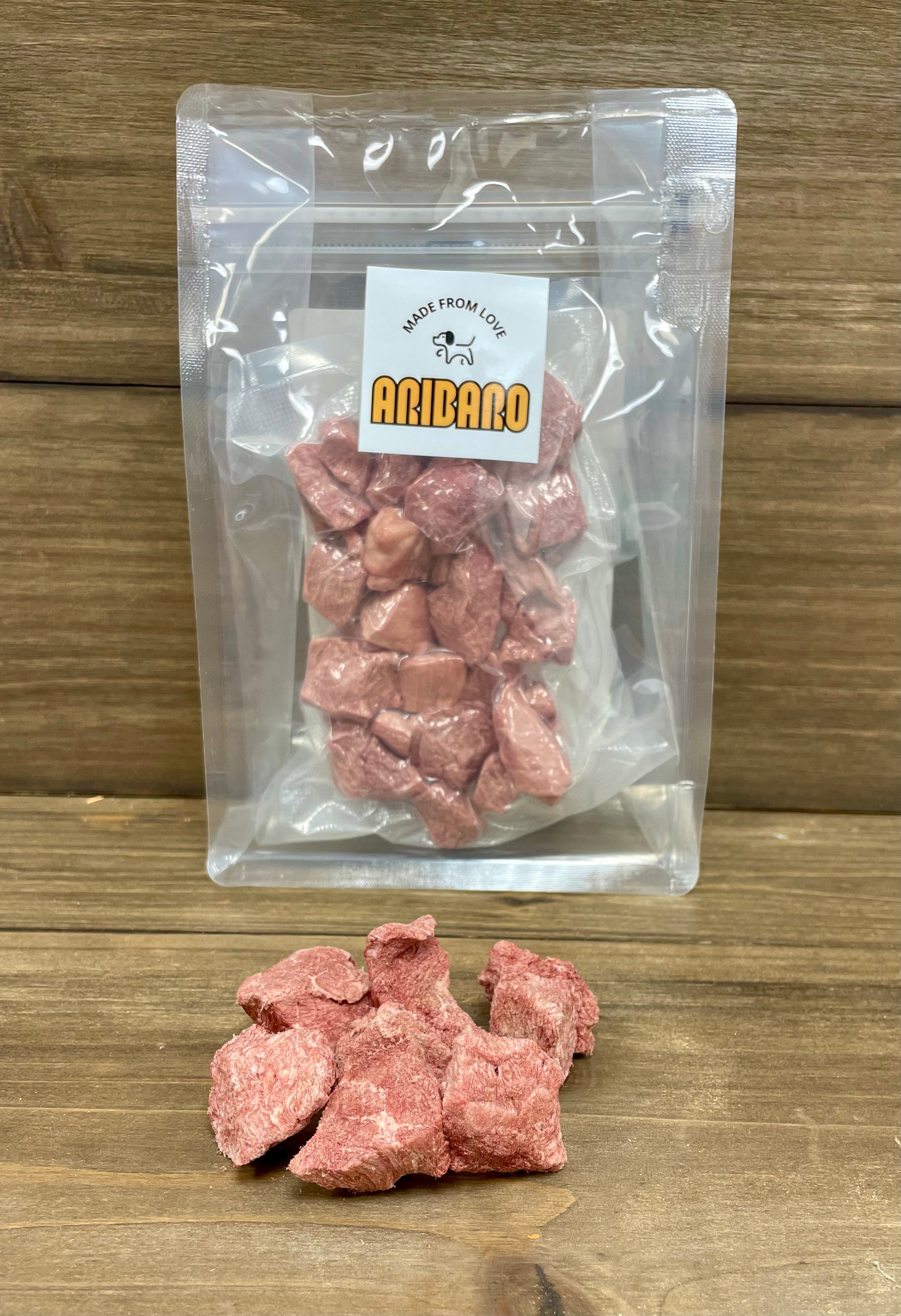 Freeze dried raw outlet meat