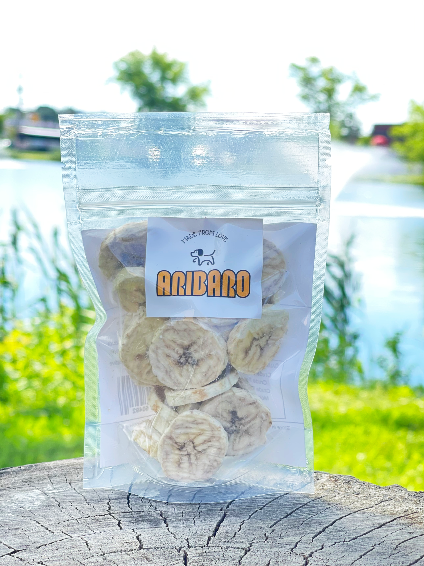 Aribaro Company Freeze-Dried Raw Organic Bananas