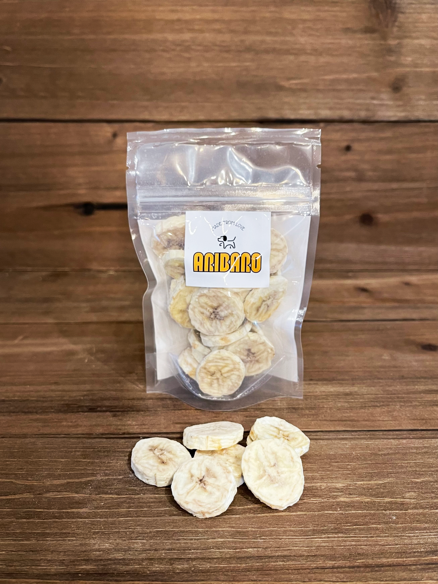 Aribaro Company Freeze-Dried Raw Organic Bananas