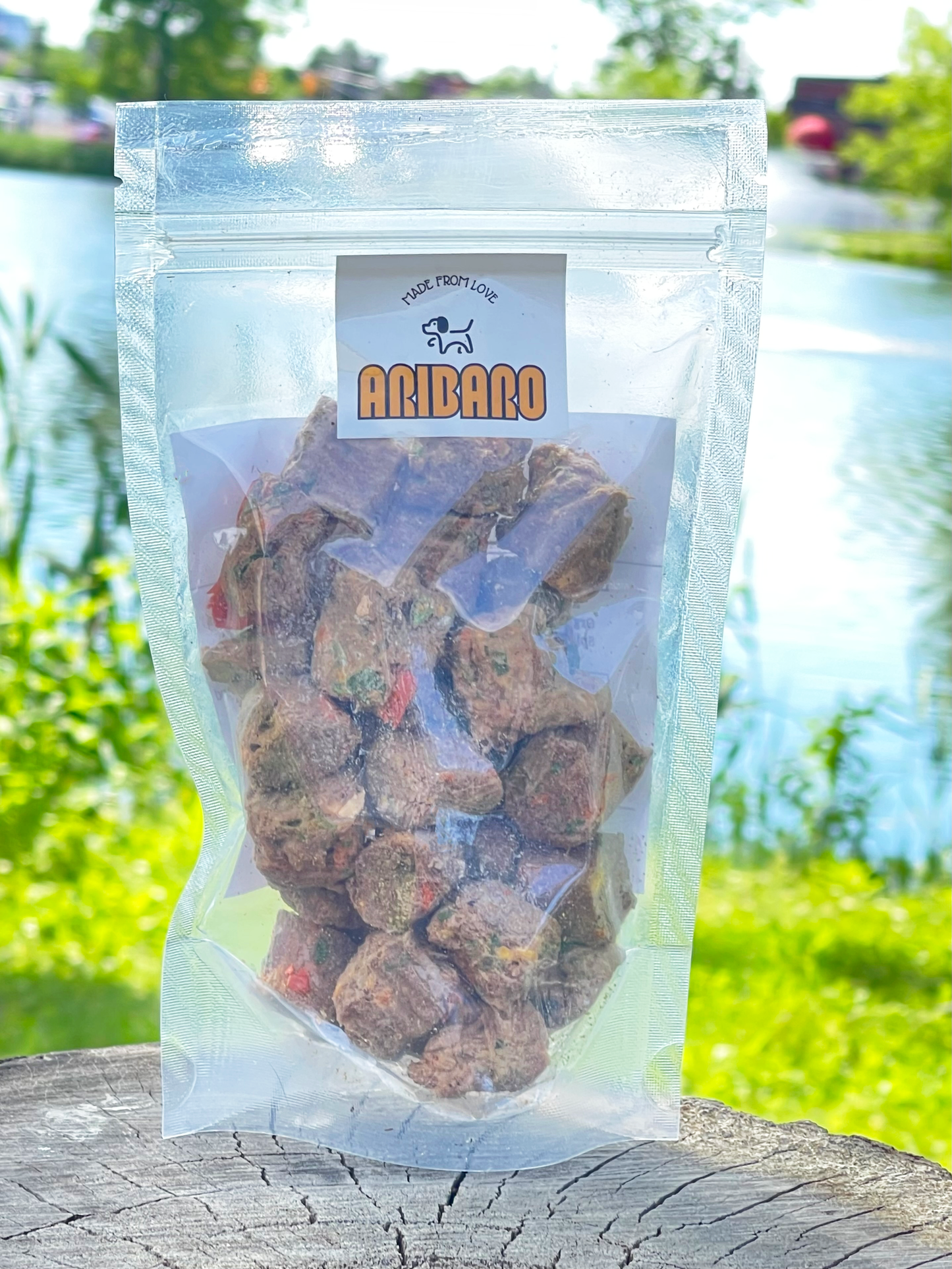 Aribaro Company Freeze Dried Balance Boost: Raw Rabbit Meat, Spinach, Sweet Peppers, Kabocha