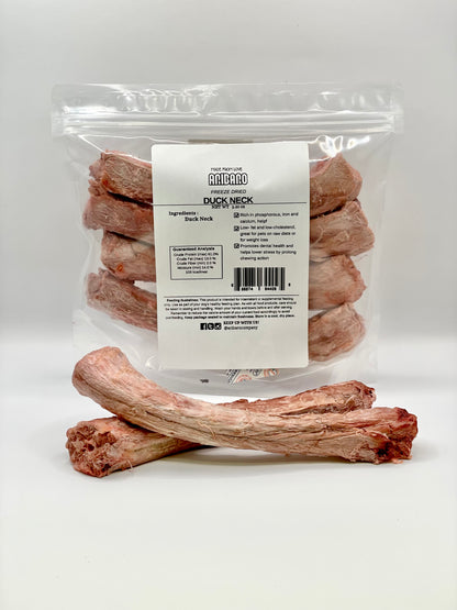 Aribaro Company Freeze Dried Raw Duck Necks Pack of Four