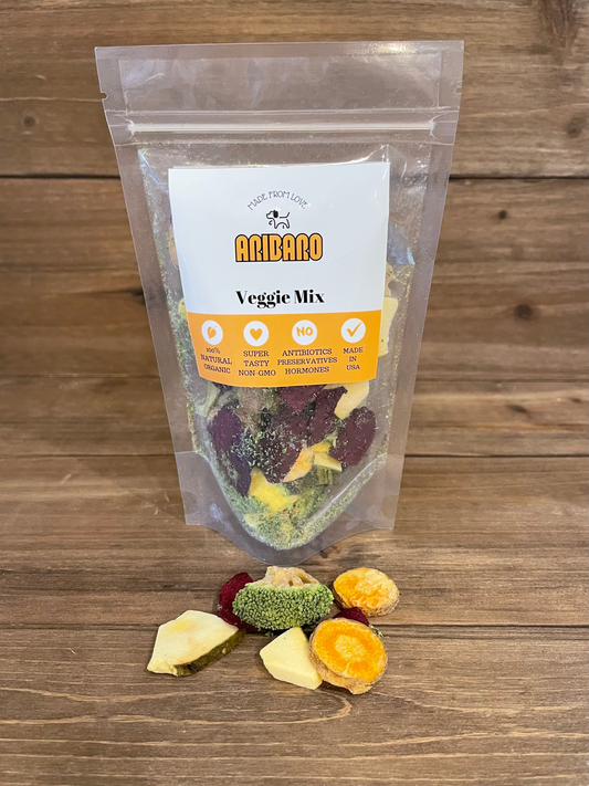 Aribaro Company Raw Organic Freeze-Dried Veggie Mix